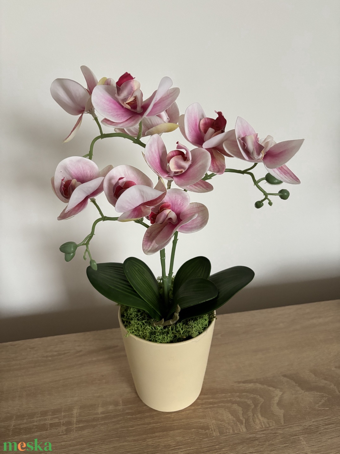 Élethű rózsaszín orchidea  - otthon & életmód - dekoráció - asztal és polc dekoráció - asztaldísz - Meska.hu