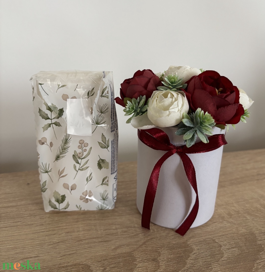 Mini virágdoboz anyák napjára  - otthon & életmód - virágdekoráció - virágdíszek - asztali virágdísz - Meska.hu