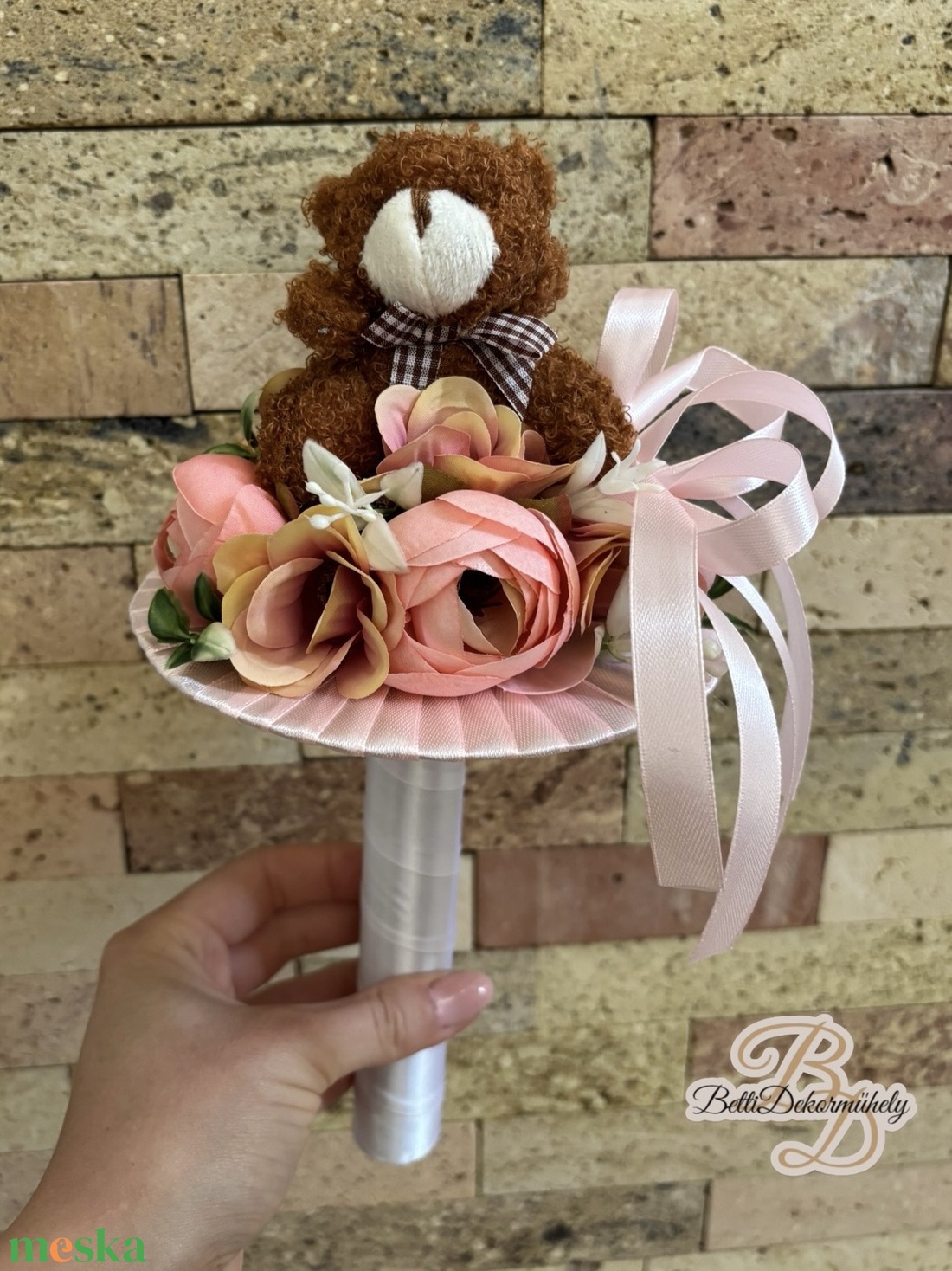 Macis lányka ovis ballagási csokor - otthon & életmód - virágdekoráció - virágok - virágcsokor - Meska.hu