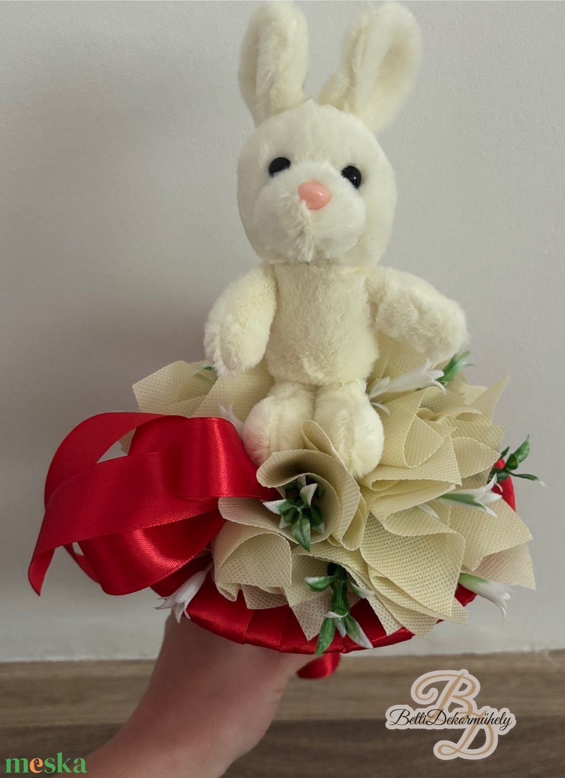 Nyuszis örökcsokor  - otthon & életmód - virágdekoráció - virágok - virágcsokor - Meska.hu