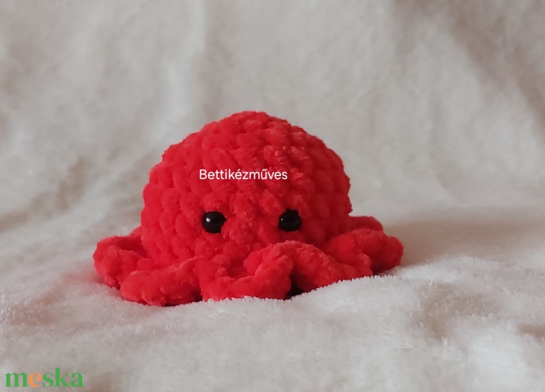 Mini plüss polip - játék & sport - plüssállat & játékfigura - polip - Meska.hu