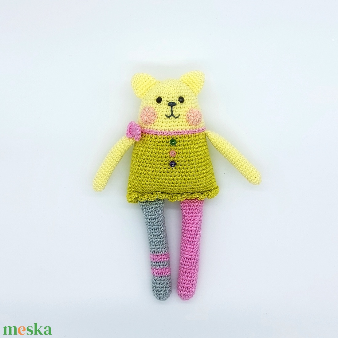 Színes amigurumi cica - játék & sport - plüssállat & játékfigura - cica - Meska.hu Színes amigurumi cica - játék & sport - plüssállat & játékfigura - cica - Meska.hu