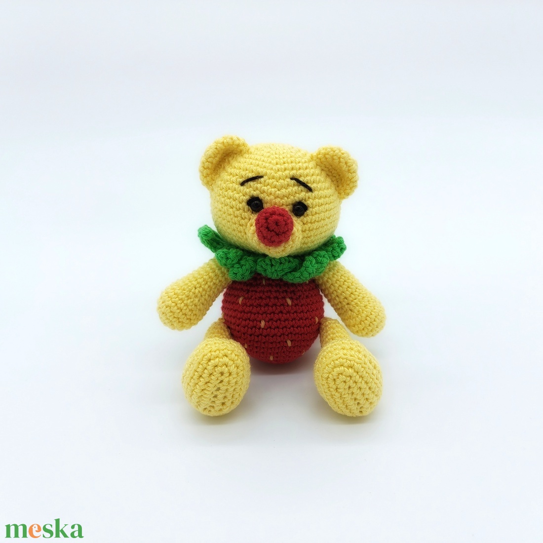Amigurumi eper macika - játék & sport - plüssállat & játékfigura - maci - Meska.hu Amigurumi eper macika - játék & sport - plüssállat & játékfigura - maci - Meska.hu