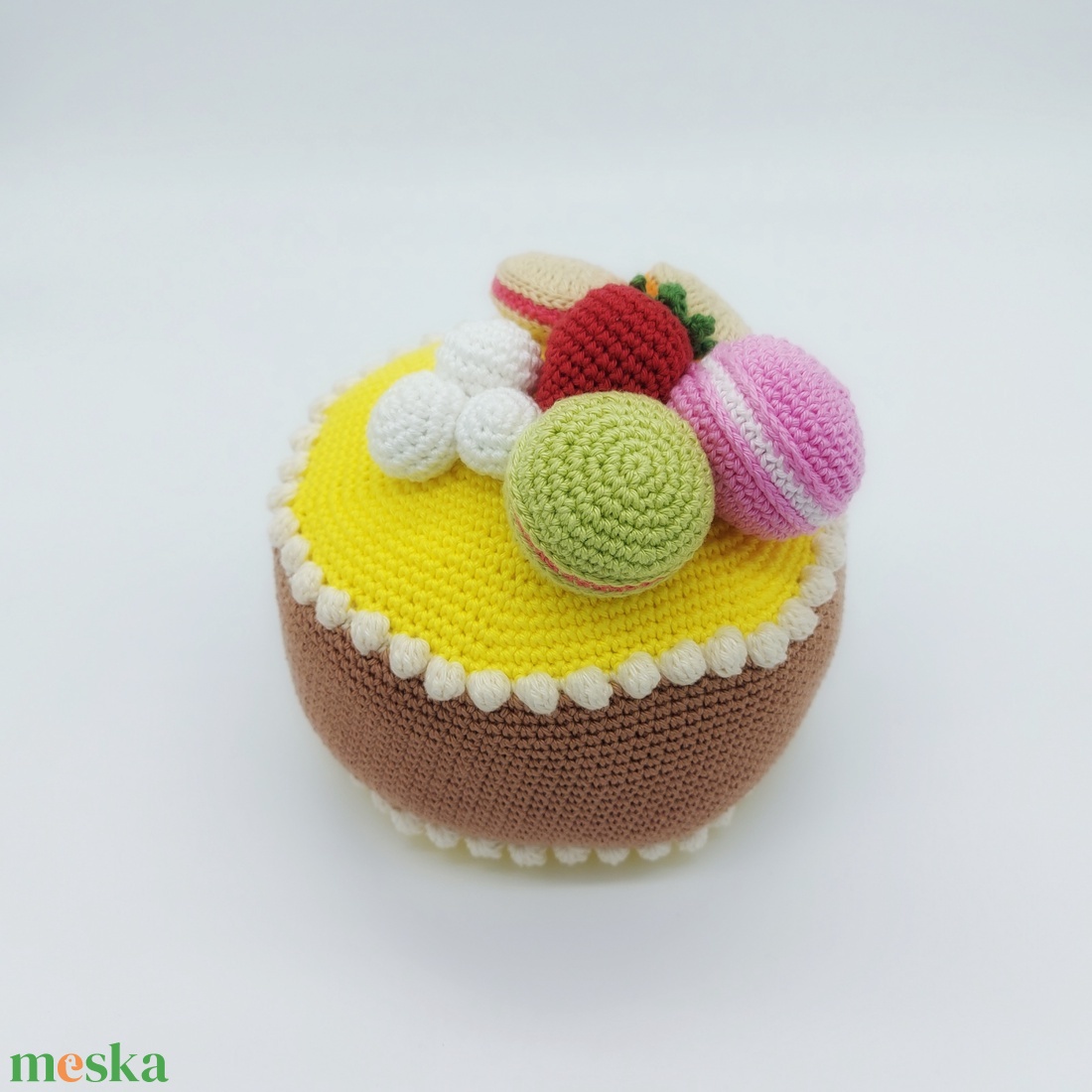 Horgolt torta - játék & sport - plüssállat & játékfigura - más figura - Meska.hu Horgolt torta - játék & sport - plüssállat & játékfigura - más figura - Meska.hu