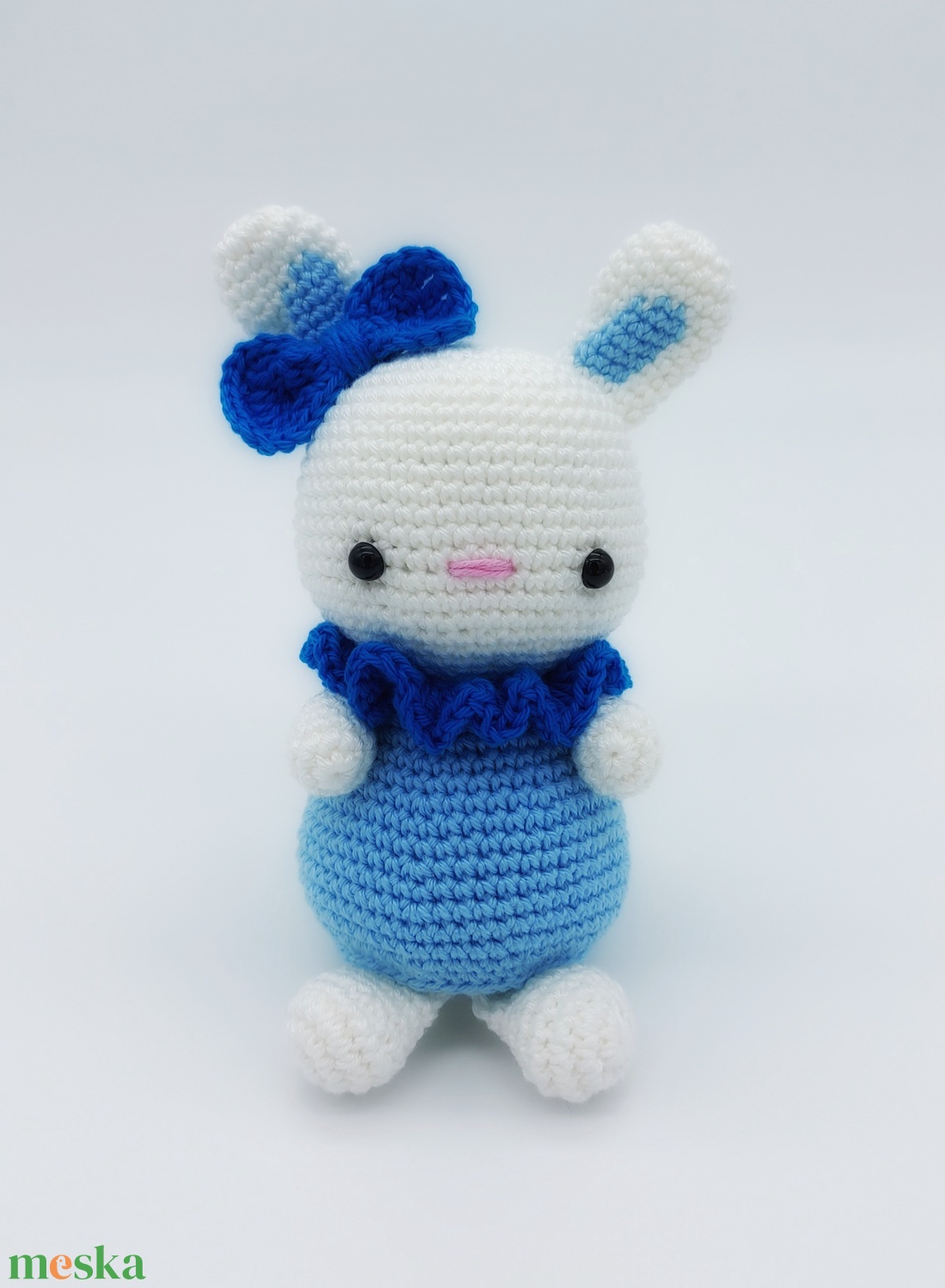 Amigurumi nyuszika kék ruhában - játék & sport - plüssállat & játékfigura - nyuszi - Meska.hu Amigurumi nyuszika kék ruhában - játék & sport - plüssállat & játékfigura - nyuszi - Meska.hu