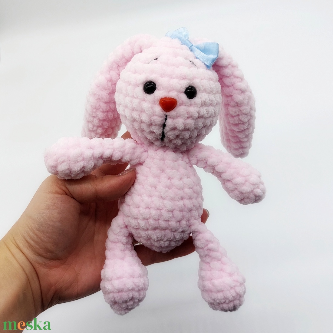 Pihe-puha rózsaszín amigurumi nyuszi - játék & sport - plüssállat & játékfigura - nyuszi - Meska.hu Pihe-puha rózsaszín amigurumi nyuszi - játék & sport - plüssállat & játékfigura - nyuszi - Meska.hu