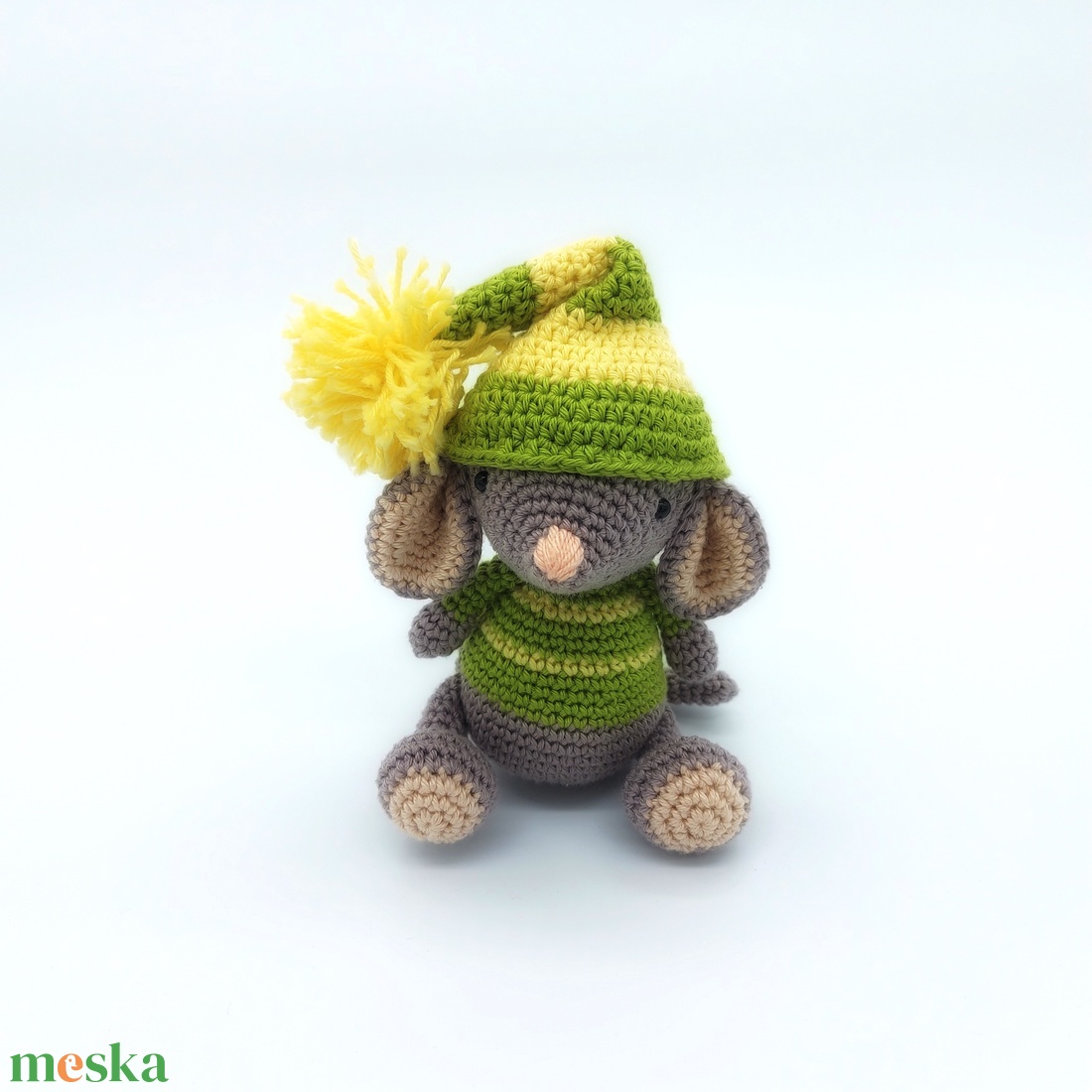 Amigurumi sapkás egérke - játék & sport - plüssállat & játékfigura - egér - Meska.hu Amigurumi sapkás egérke - játék & sport - plüssállat & játékfigura - egér - Meska.hu
