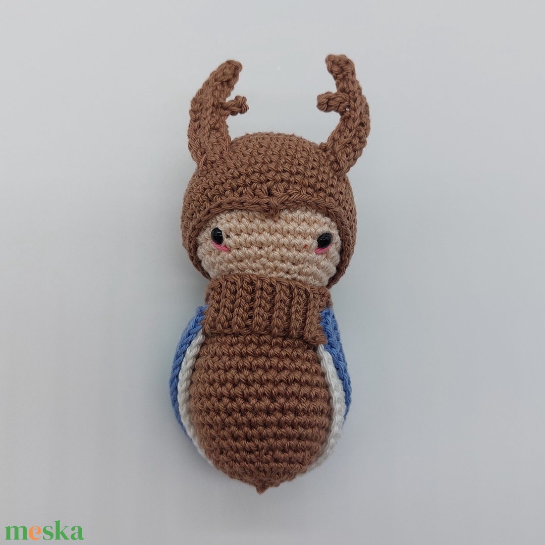 Átalakulás Amigurumi szarvasbogár - játék & sport - plüssállat & játékfigura - más figura - Meska.hu