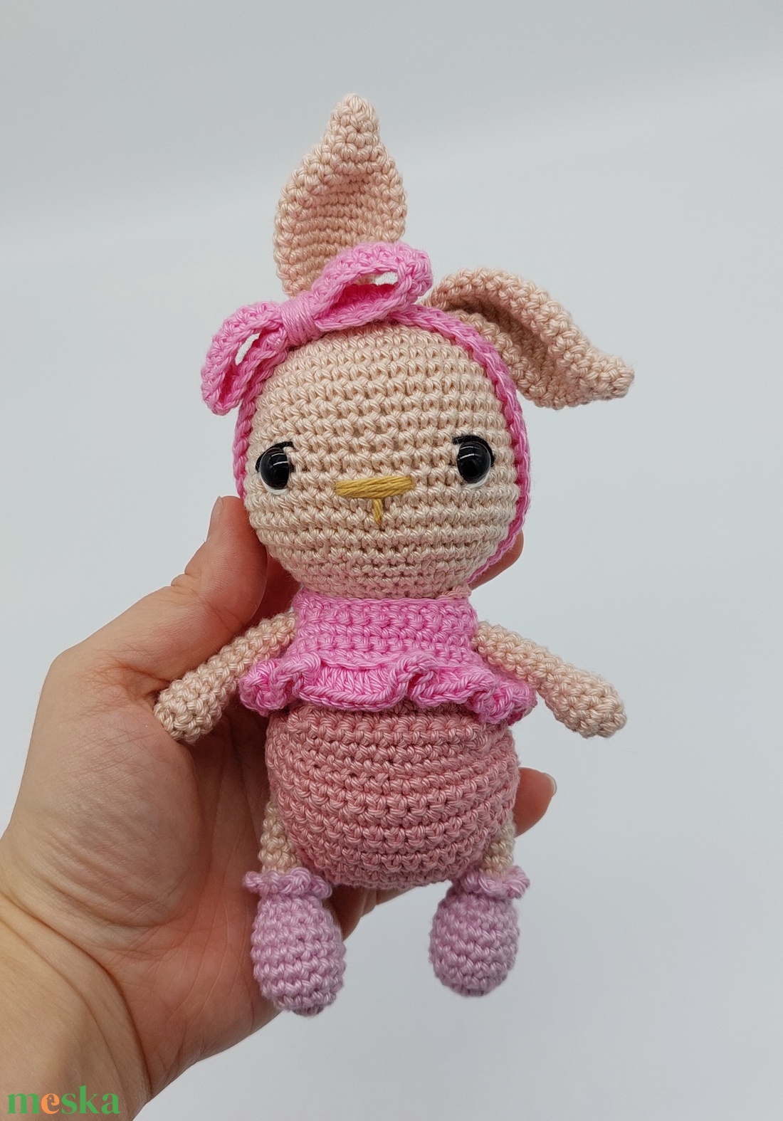Rózsaszín ruhás öltöztethető amigurumi nyuszika - játék & sport - plüssállat & játékfigura - nyuszi - Meska.hu Rózsaszín ruhás öltöztethető amigurumi nyuszika - játék & sport - plüssállat & játékfigura - nyuszi - Meska.hu