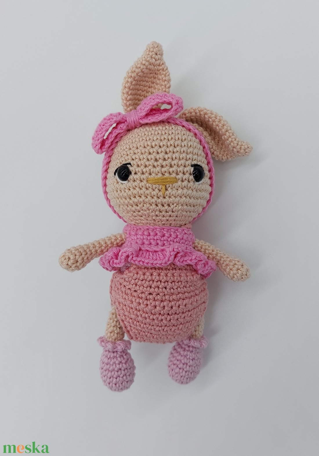 Rózsaszín ruhás öltöztethető amigurumi nyuszika - játék & sport - plüssállat & játékfigura - nyuszi - Meska.hu Rózsaszín ruhás öltöztethető amigurumi nyuszika - játék & sport - plüssállat & játékfigura - nyuszi - Meska.hu