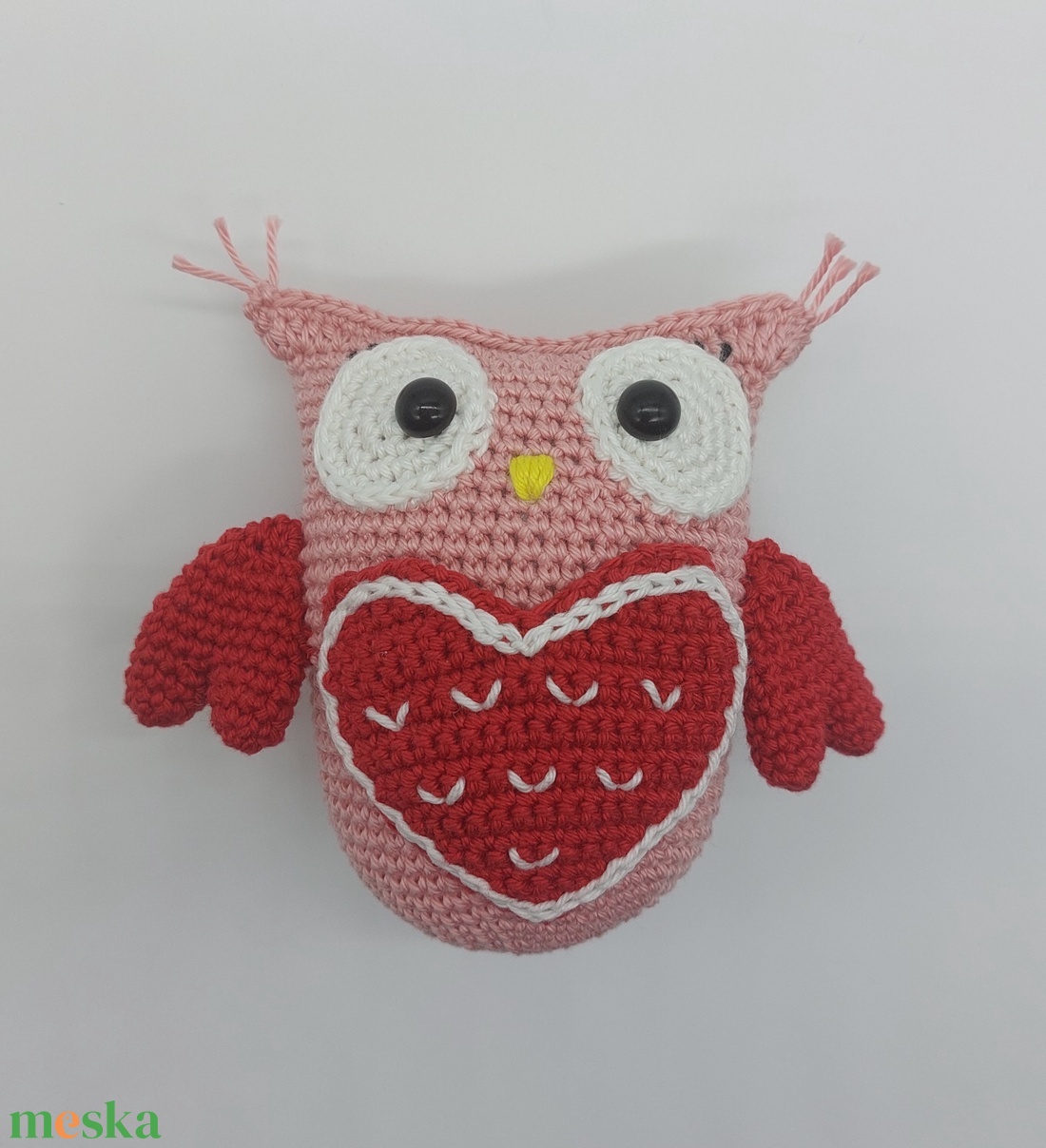 Valentin amigurumi bagoly cukorka tartóval - játék & sport - plüssállat & játékfigura - bagoly - Meska.hu Valentin amigurumi bagoly cukorka tartóval - játék & sport - plüssállat & játékfigura - bagoly - Meska.hu
