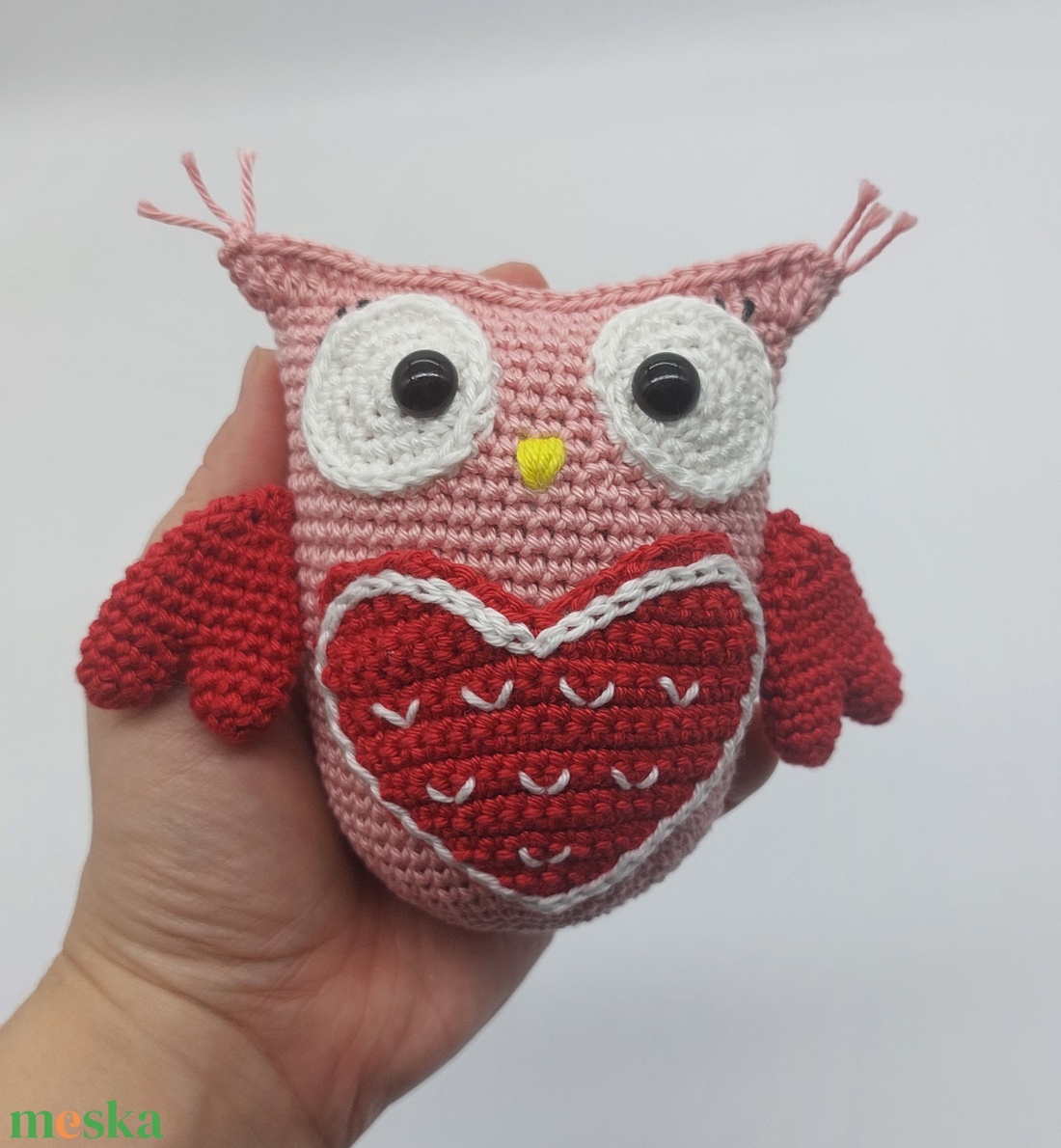 Valentin amigurumi bagoly cukorka tartóval - játék & sport - plüssállat & játékfigura - bagoly - Meska.hu Valentin amigurumi bagoly cukorka tartóval - játék & sport - plüssállat & játékfigura - bagoly - Meska.hu
