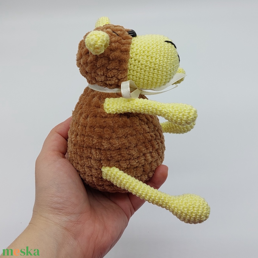 Pihe-puha amigurumi bárányka - játék & sport - plüssállat & játékfigura - plüss bárány - Meska.hu