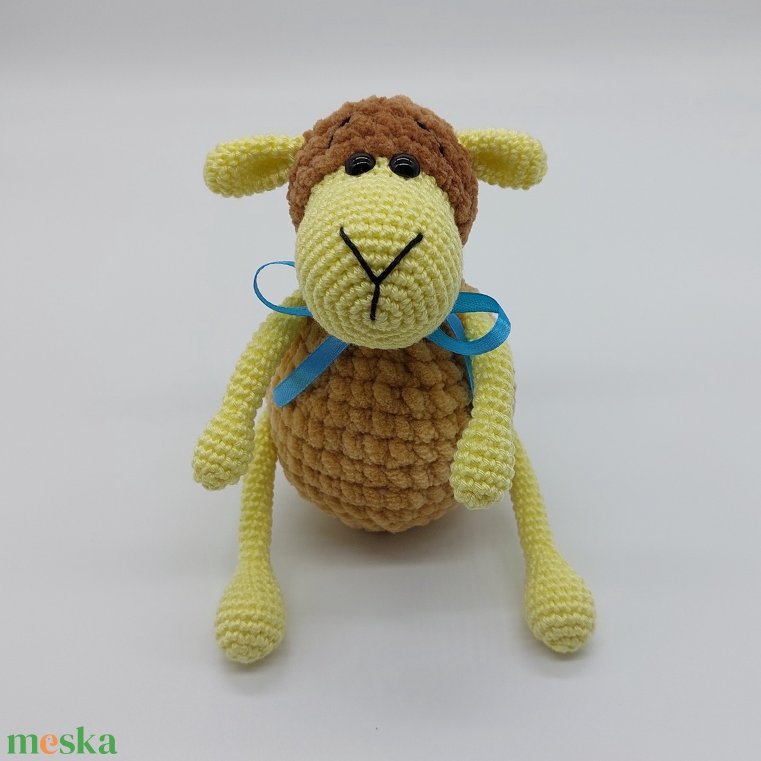 Pihe-puha amigurumi bárányka - játék & sport - plüssállat & játékfigura - plüss bárány - Meska.hu Pihe-puha amigurumi bárányka - játék & sport - plüssállat & játékfigura - plüss bárány - Meska.hu