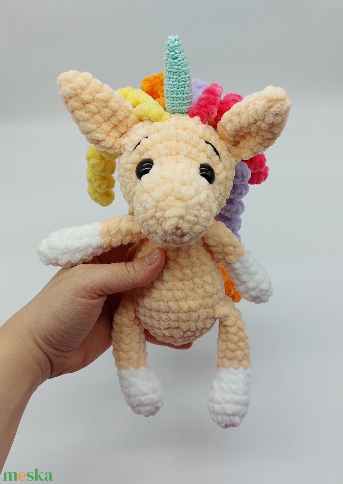 Pihe-puha amigurumi unikornis - játék & sport - plüssállat & játékfigura - unikornis - Meska.hu Pihe-puha amigurumi unikornis - játék & sport - plüssállat & játékfigura - unikornis - Meska.hu