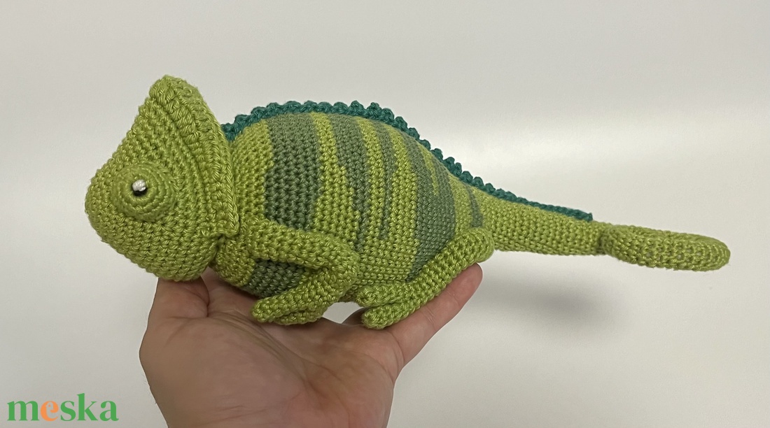 Amigurumi kaméleon - játék & sport - plüssállat & játékfigura - más figura - Meska.hu Amigurumi kaméleon - játék & sport - plüssállat & játékfigura - más figura - Meska.hu