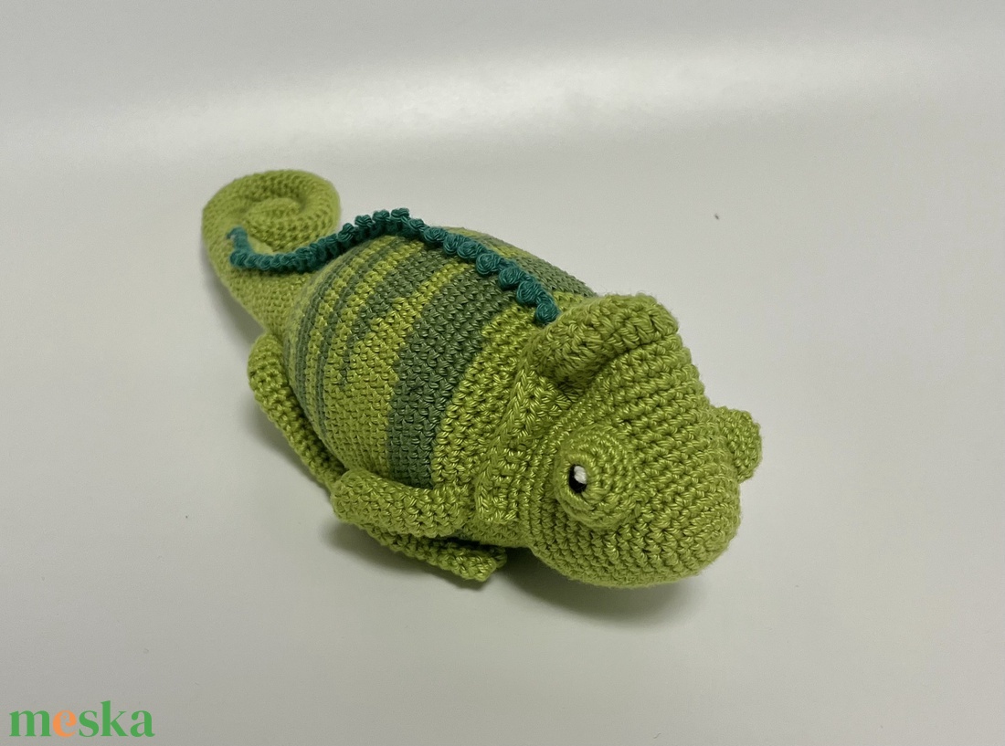 Amigurumi kaméleon - játék & sport - plüssállat & játékfigura - más figura - Meska.hu Amigurumi kaméleon - játék & sport - plüssállat & játékfigura - más figura - Meska.hu