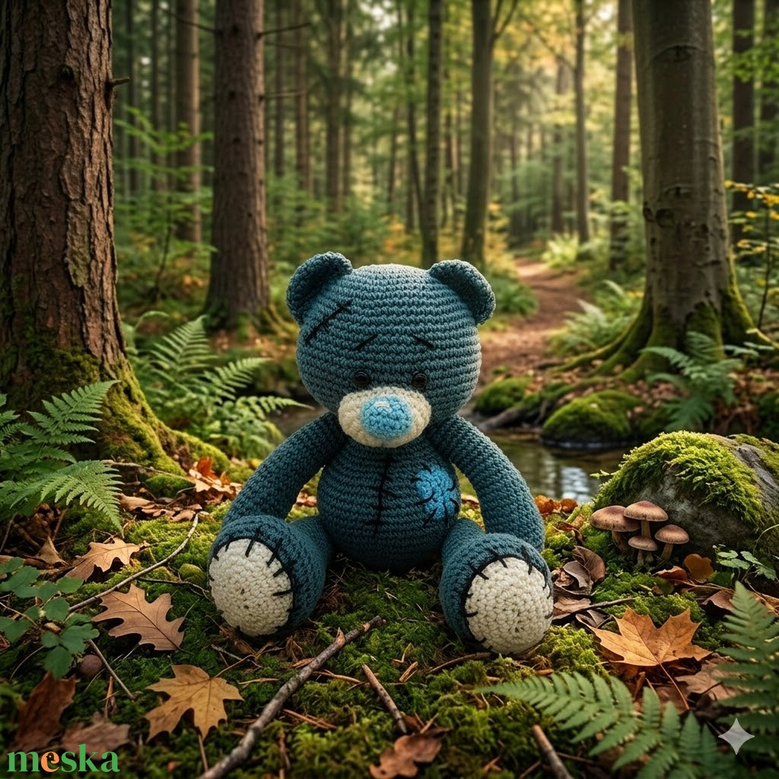 Amigurumi mackó - játék & sport - plüssállat & játékfigura - maci - Meska.hu