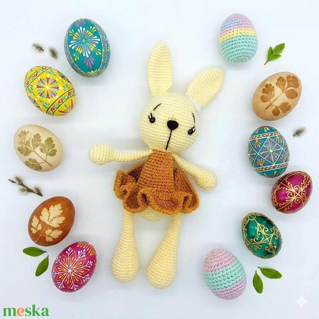 Amigurumi nyuszika - játék & sport - plüssállat & játékfigura - nyuszi - Meska.hu