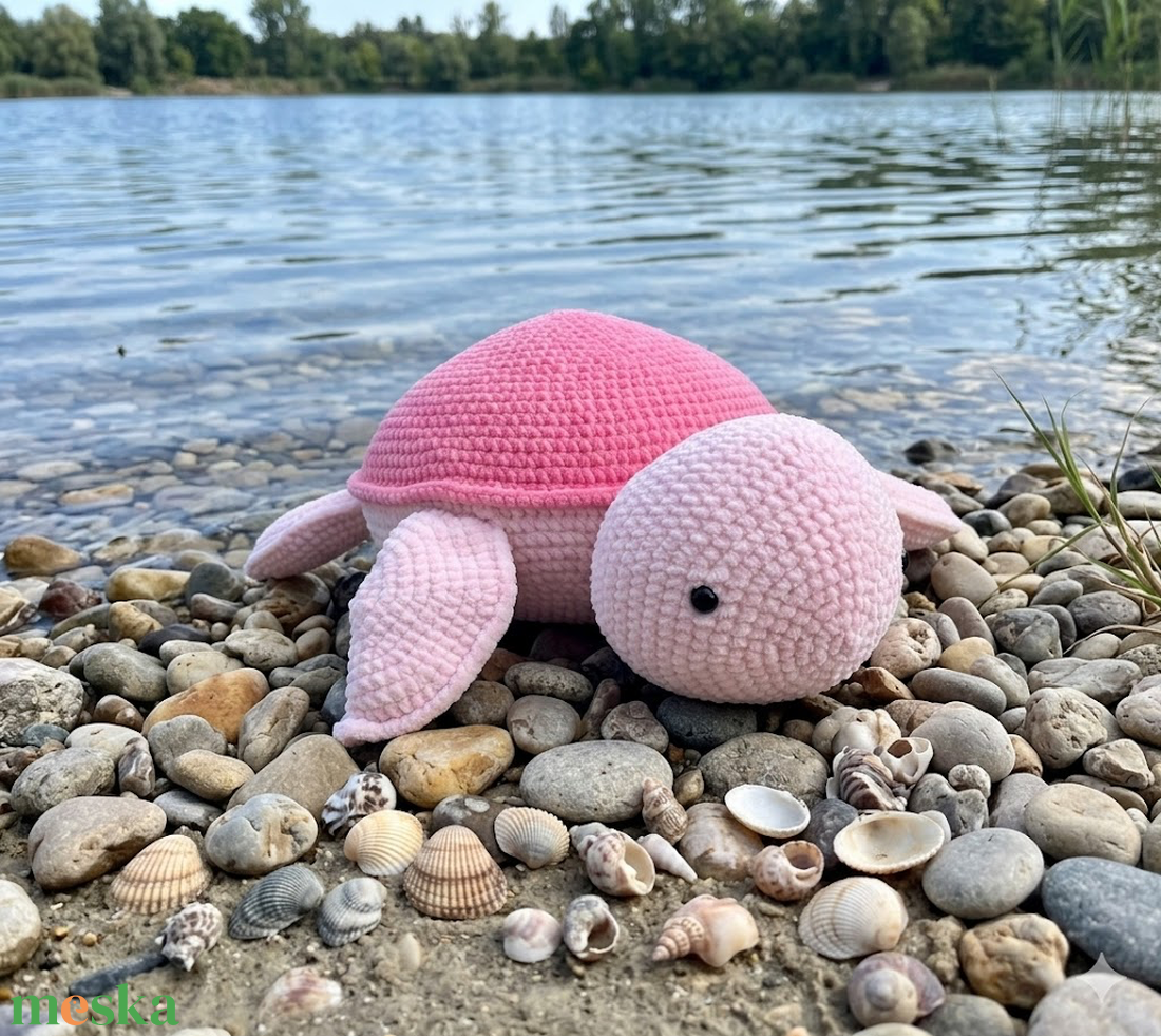 Óriás amigurumi teknős - játék & sport - plüssállat & játékfigura - teknős - Meska.hu