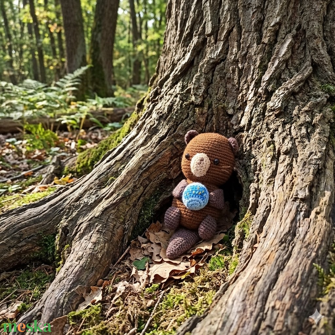 Amigurumi hód (Vízöntő horoszkóp) - játék & sport - plüssállat & játékfigura - más figura - Meska.hu