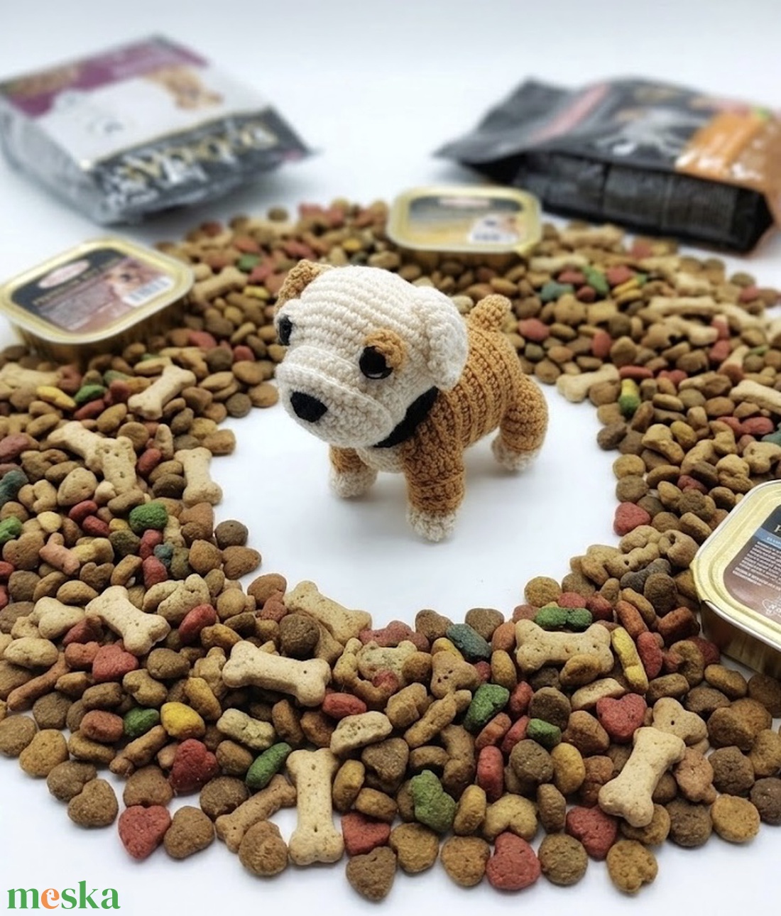 Amigurumi bulldog kutyus - játék & sport - plüssállat & játékfigura - kutya - Meska.hu