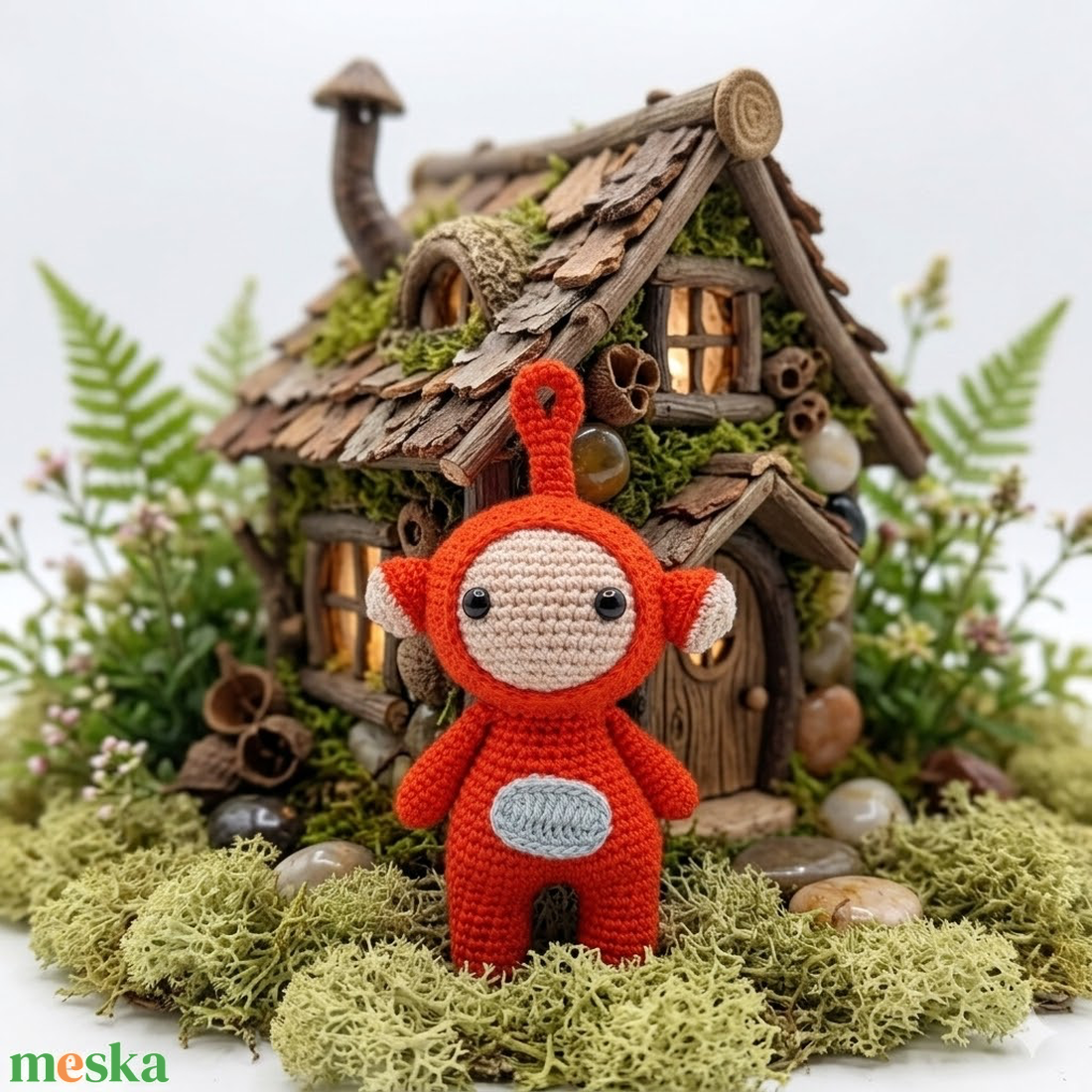 Piros kis amigurumi figura - játék & sport - plüssállat & játékfigura - plüss mesefigurák - Meska.hu