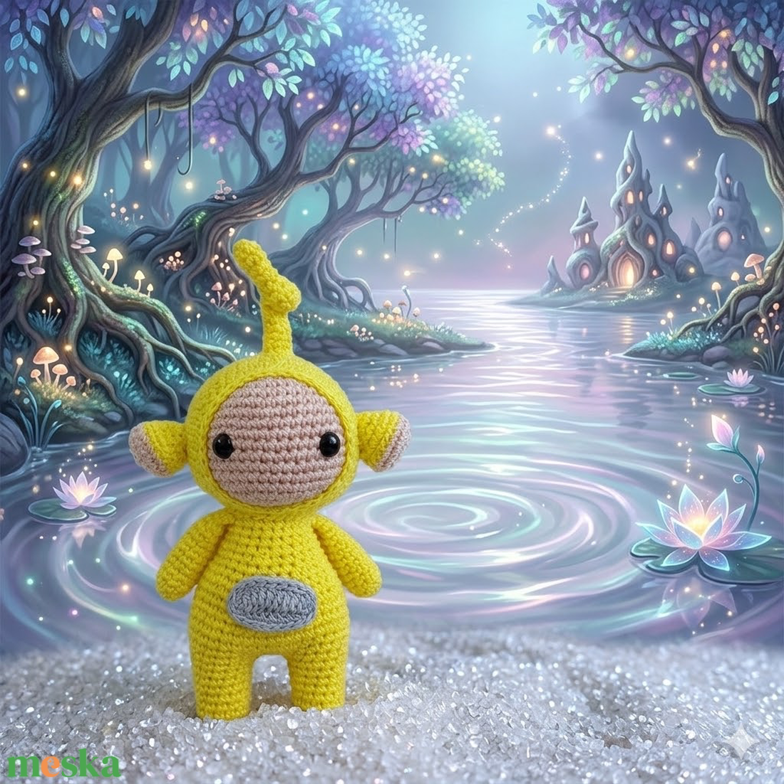 Sárga kis amigurumi figura - játék & sport - plüssállat & játékfigura - plüss mesefigurák - Meska.hu