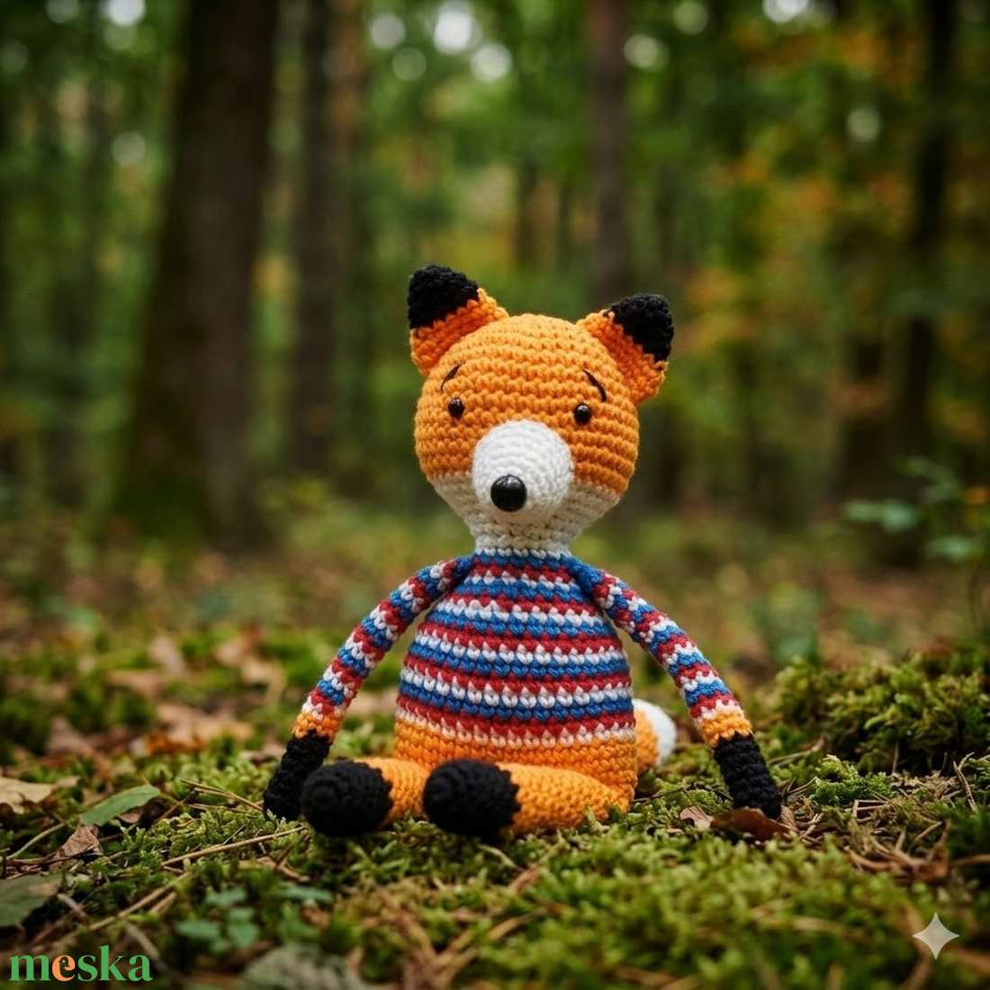 Amigurumi róka - játék & sport - plüssállat & játékfigura - róka - Meska.hu