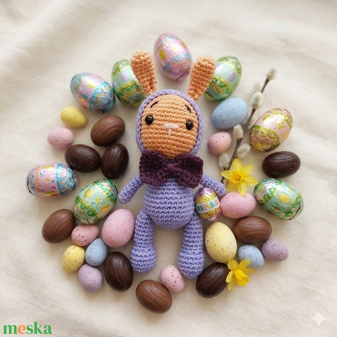 Baba pajti Pici amigurumi nyuszika - játék & sport - plüssállat & játékfigura - nyuszi - Meska.hu