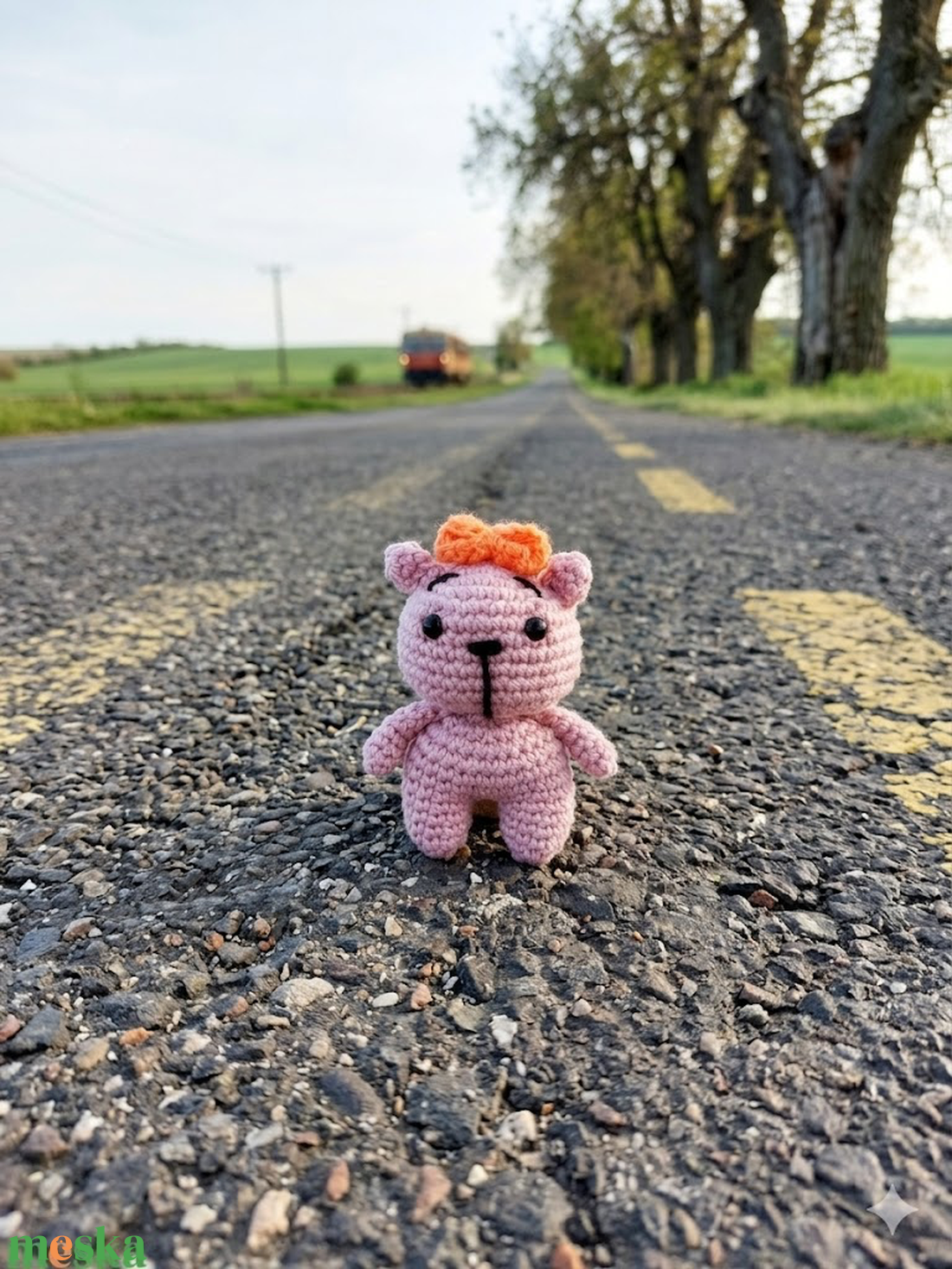 Kicsiny kedvesség Pici rózsaszín amigurumi maci - játék & sport - plüssállat & játékfigura - maci - Meska.hu