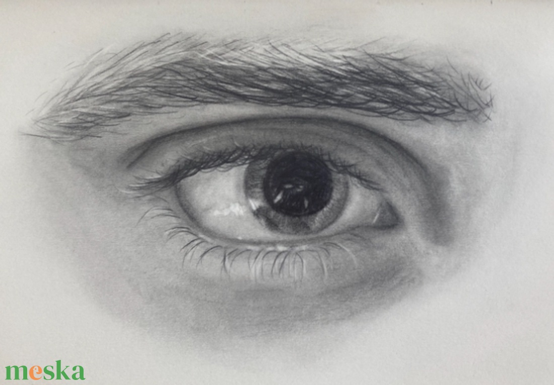 Szemrajz egyedi fotó alapján  grafit, fekete-fehér - művészet - portré & karikatúra - portré - Meska.hu