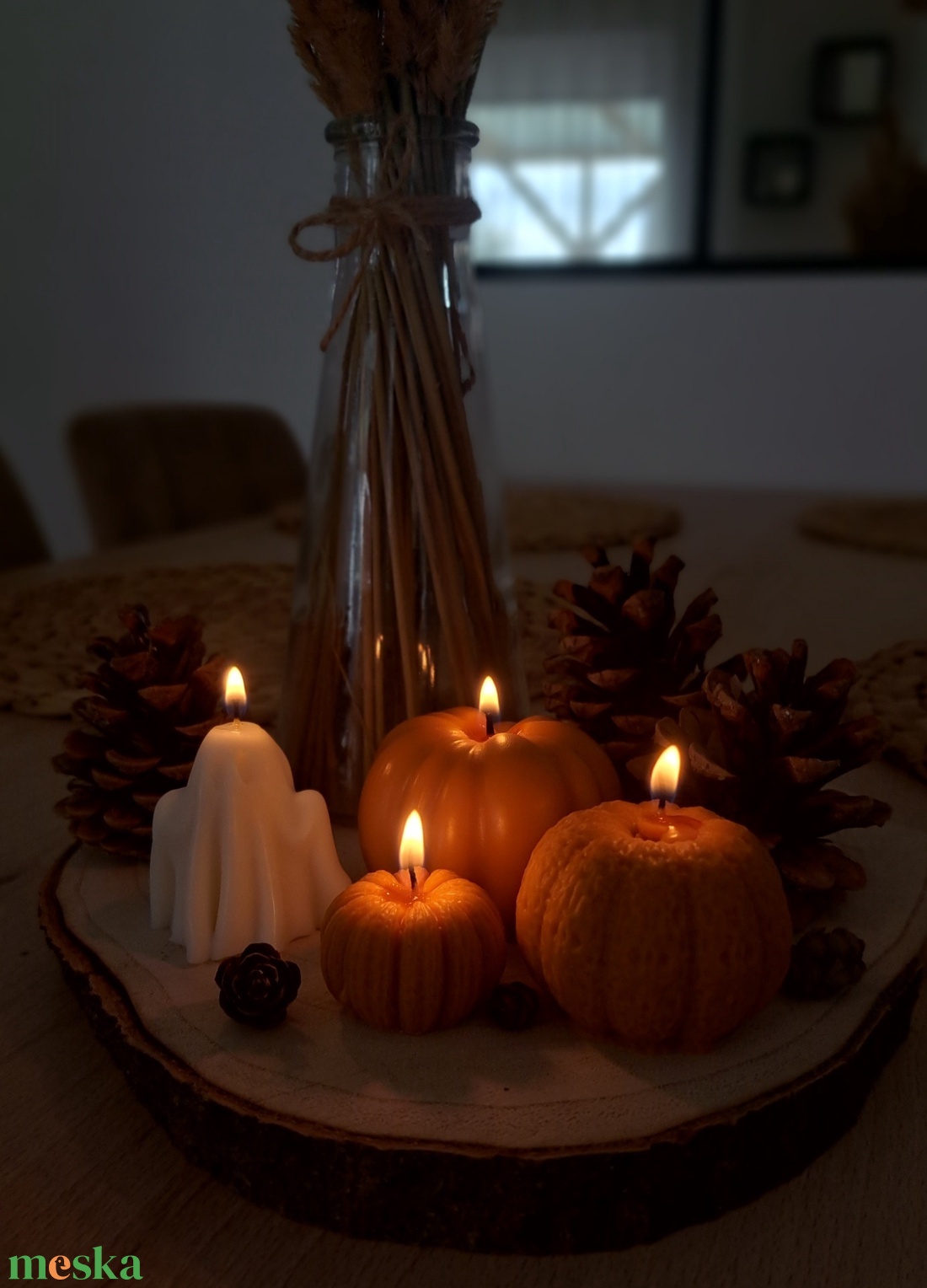 PUMPKIN CANDLE SET - tök gyertya szett - színes - otthon & életmód - gyertya, illat, aroma - gyertya - Meska.hu
