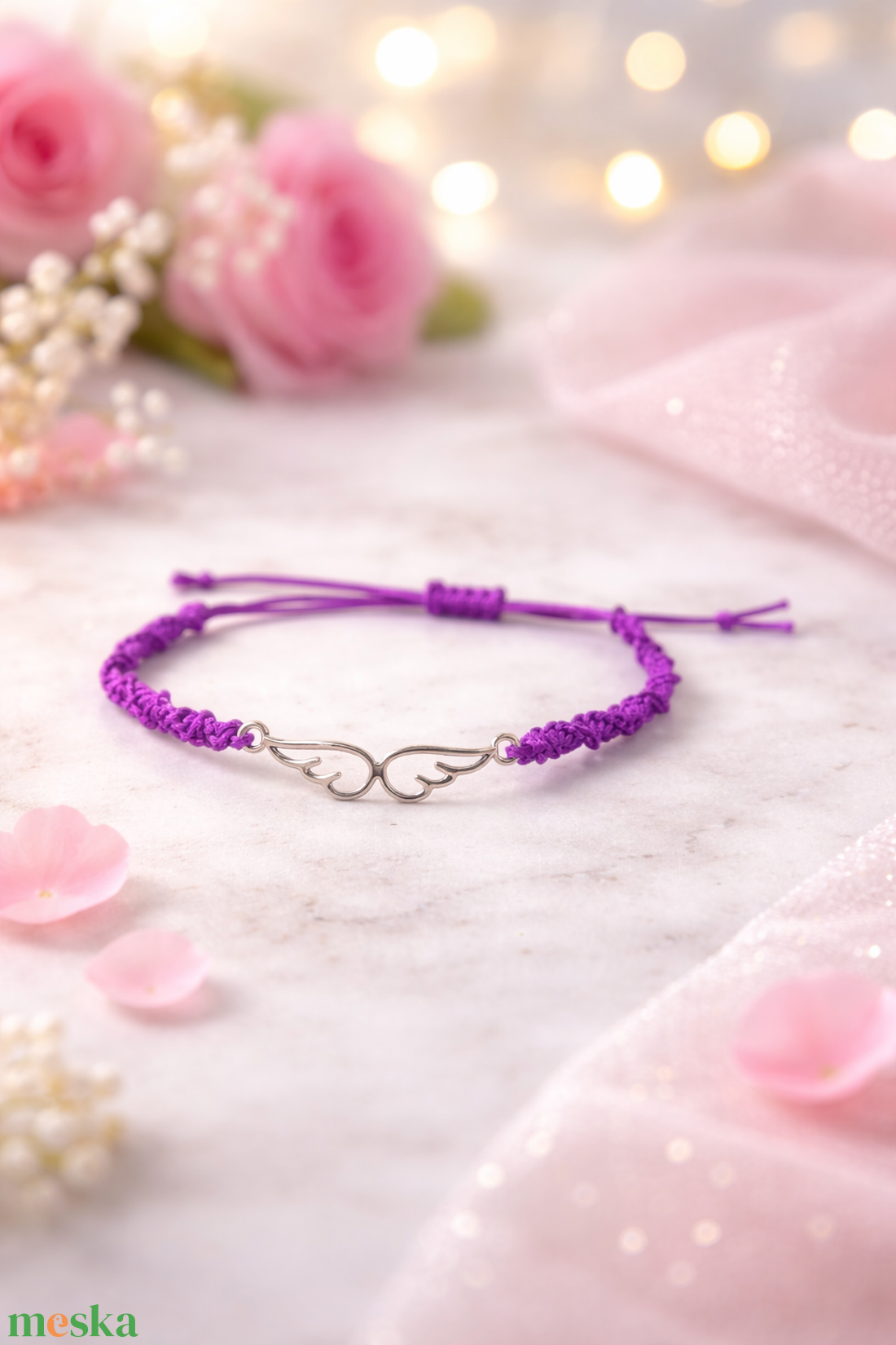 Egyedi spirálcsomós makramé karkötő - ékszer - karkötő - fonott karkötő - Meska.hu