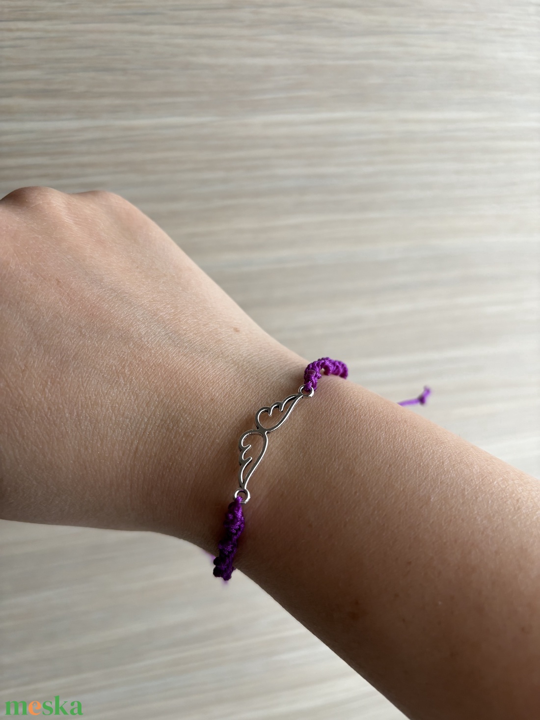 Egyedi spirálcsomós makramé karkötő - ékszer - karkötő - fonott karkötő - Meska.hu