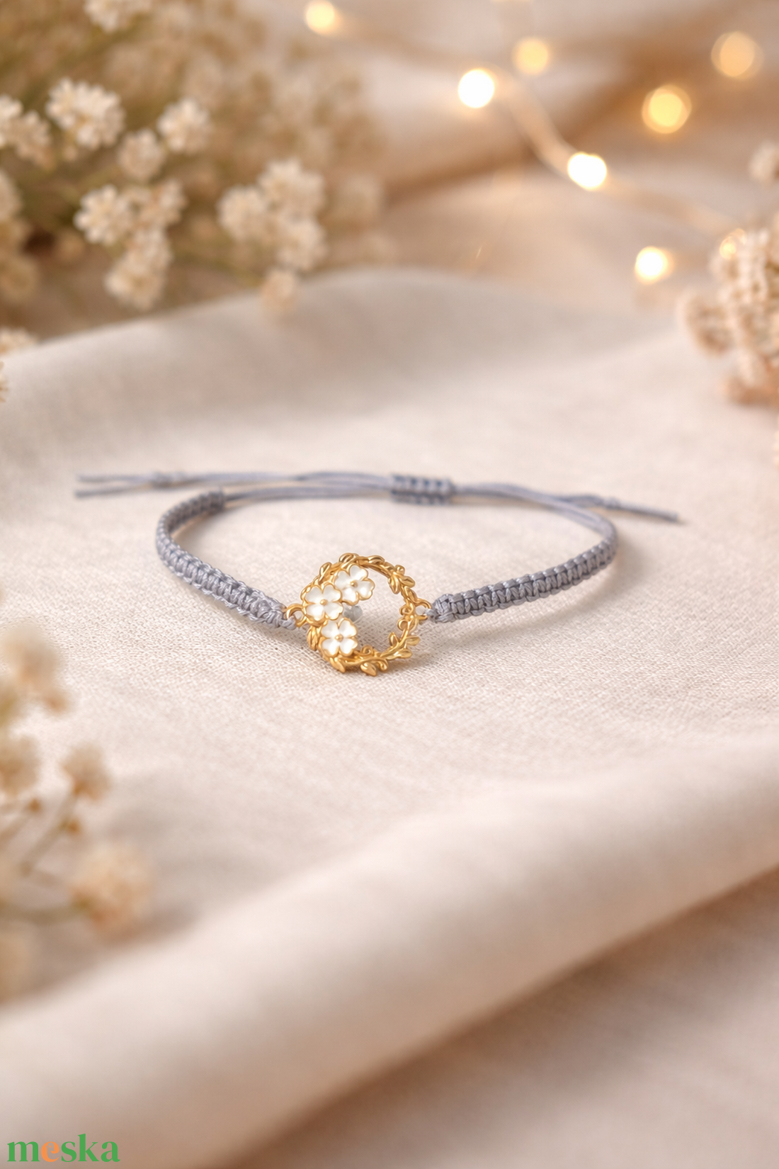 Kézzel készült makramé karkötő - ékszer - karkötő - fonott karkötő - Meska.hu