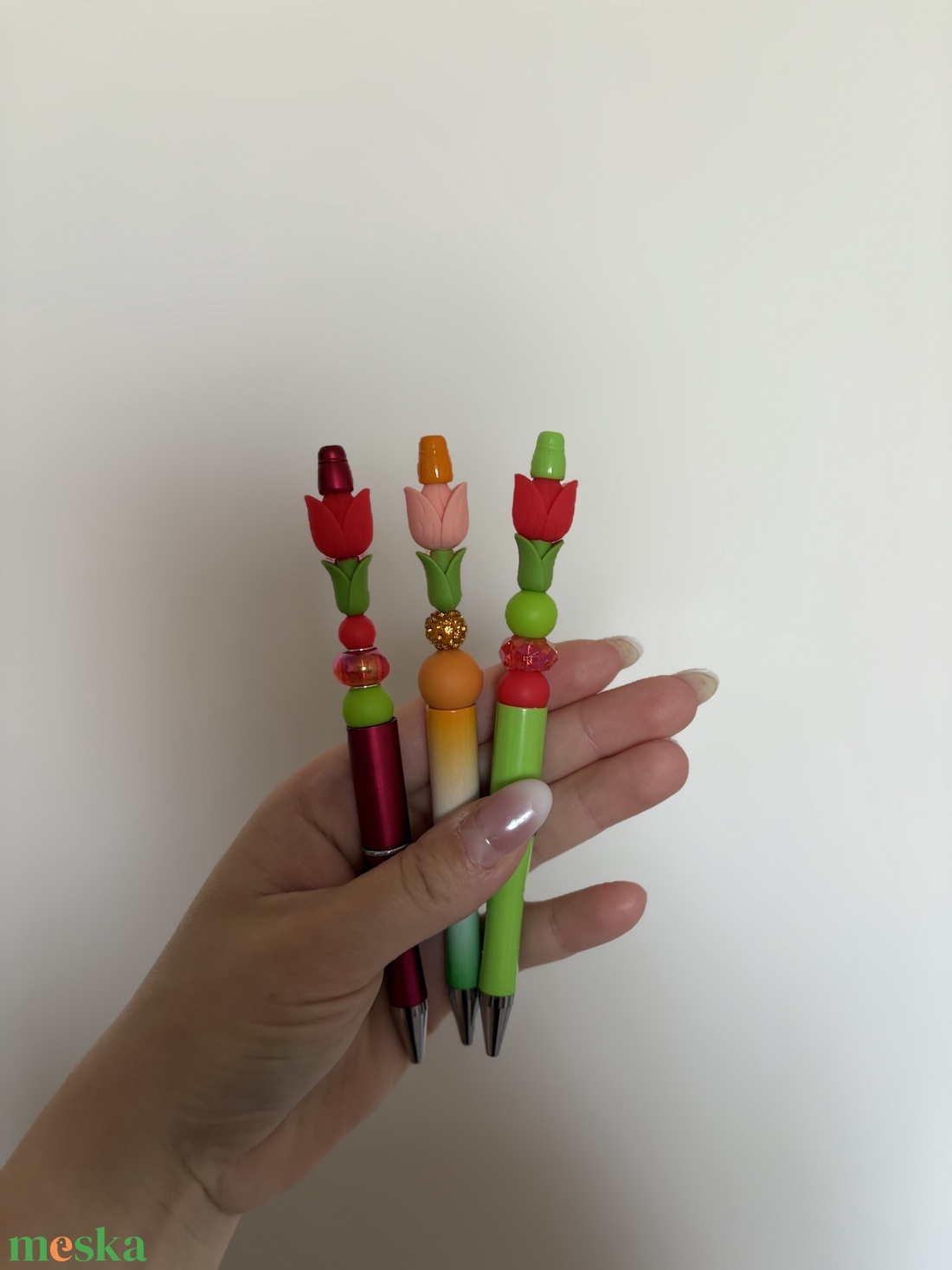 Tulipános egyedi tollak - otthon & életmód - papír, írószer - ceruza & toll - Meska.hu