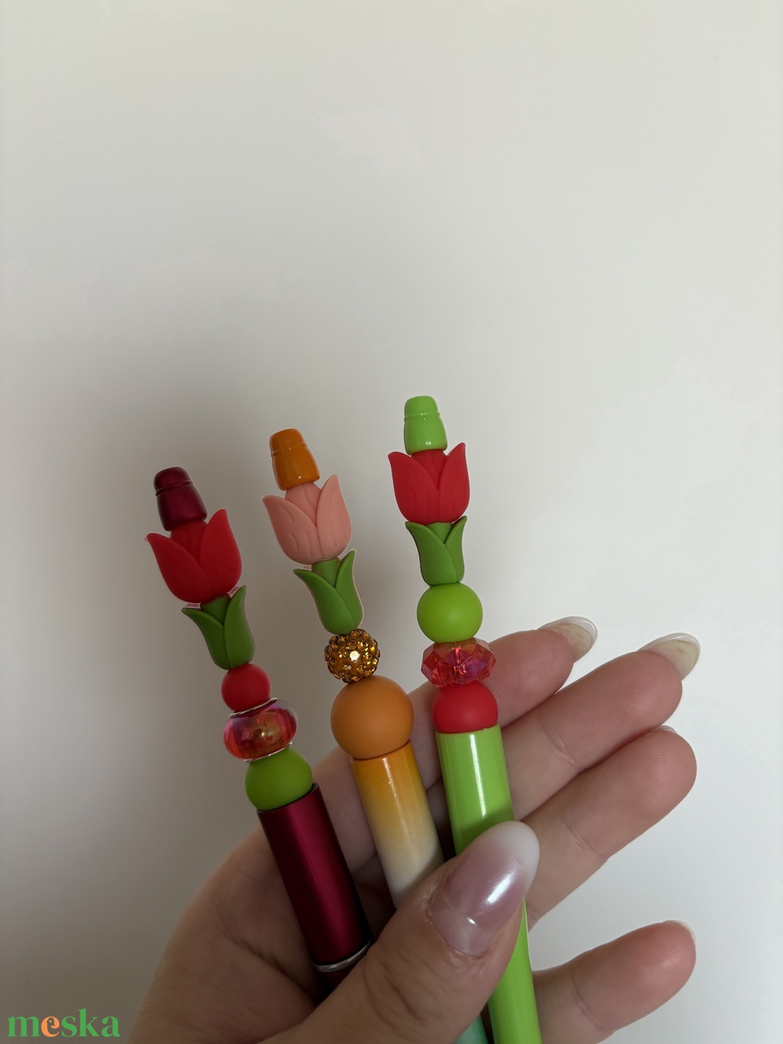 Tulipános egyedi tollak - otthon & életmód - papír, írószer - ceruza & toll - Meska.hu