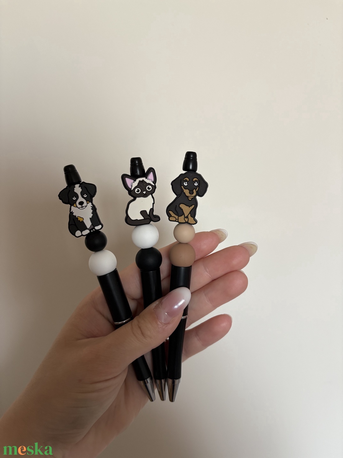 Kutyás és macskás tollak  - otthon & életmód - papír, írószer - ceruza & toll - Meska.hu