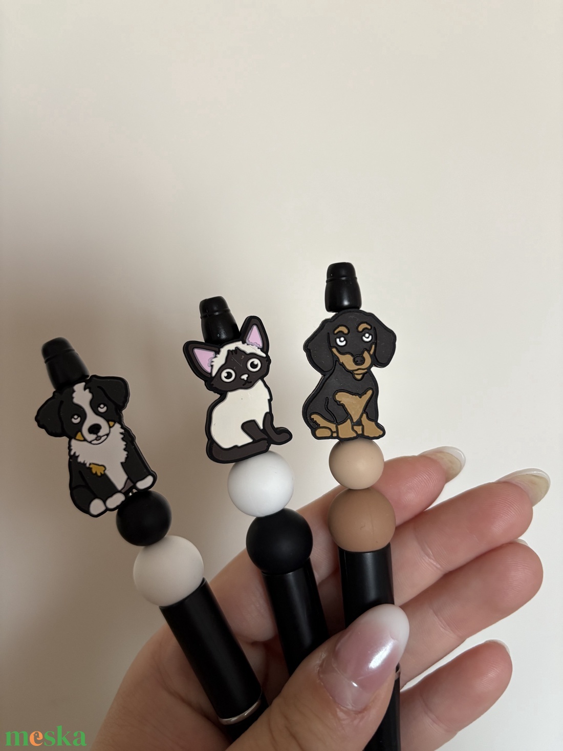 Kutyás és macskás tollak  - otthon & életmód - papír, írószer - ceruza & toll - Meska.hu