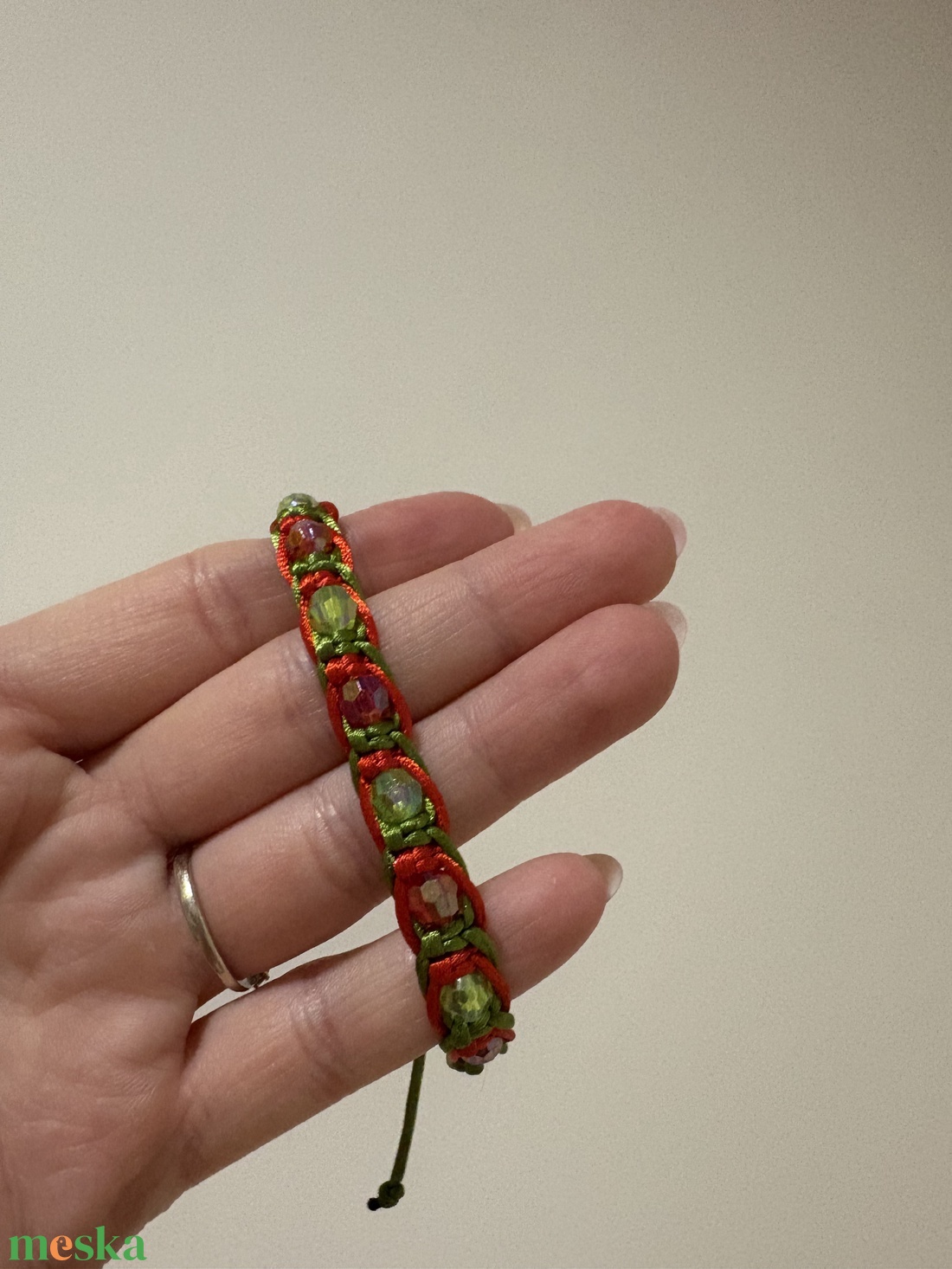 Egyedi makramé karkötő - ékszer - karkötő - fonott karkötő - Meska.hu
