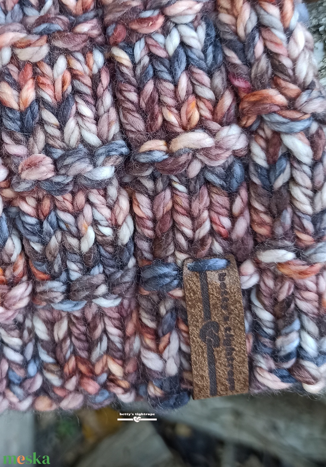 Kézzel kötött férfi sapka   - ruha & divat - sál, sapka, kendő - sapka - Meska.hu