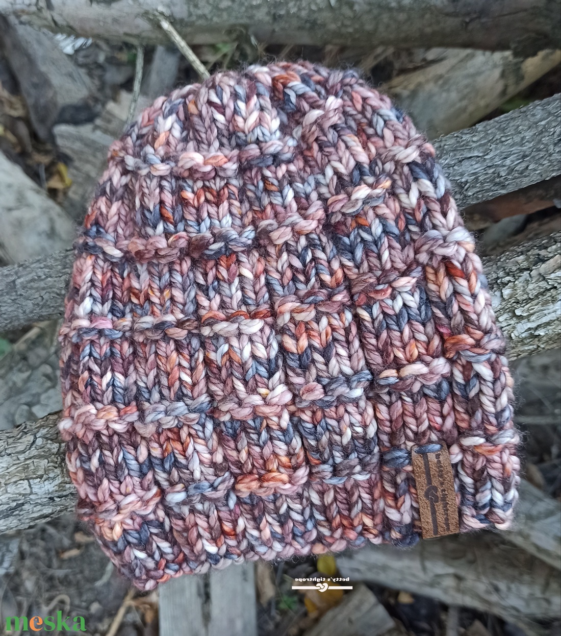 Kézzel kötött férfi sapka   - ruha & divat - sál, sapka, kendő - sapka - Meska.hu