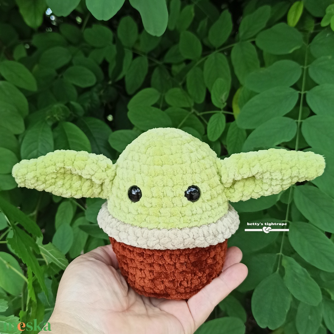 Horgolt bébi Yoda - játék & sport - plüssállat & játékfigura - más figura - Meska.hu Horgolt bébi Yoda - játék & sport - plüssállat & játékfigura - más figura - Meska.hu