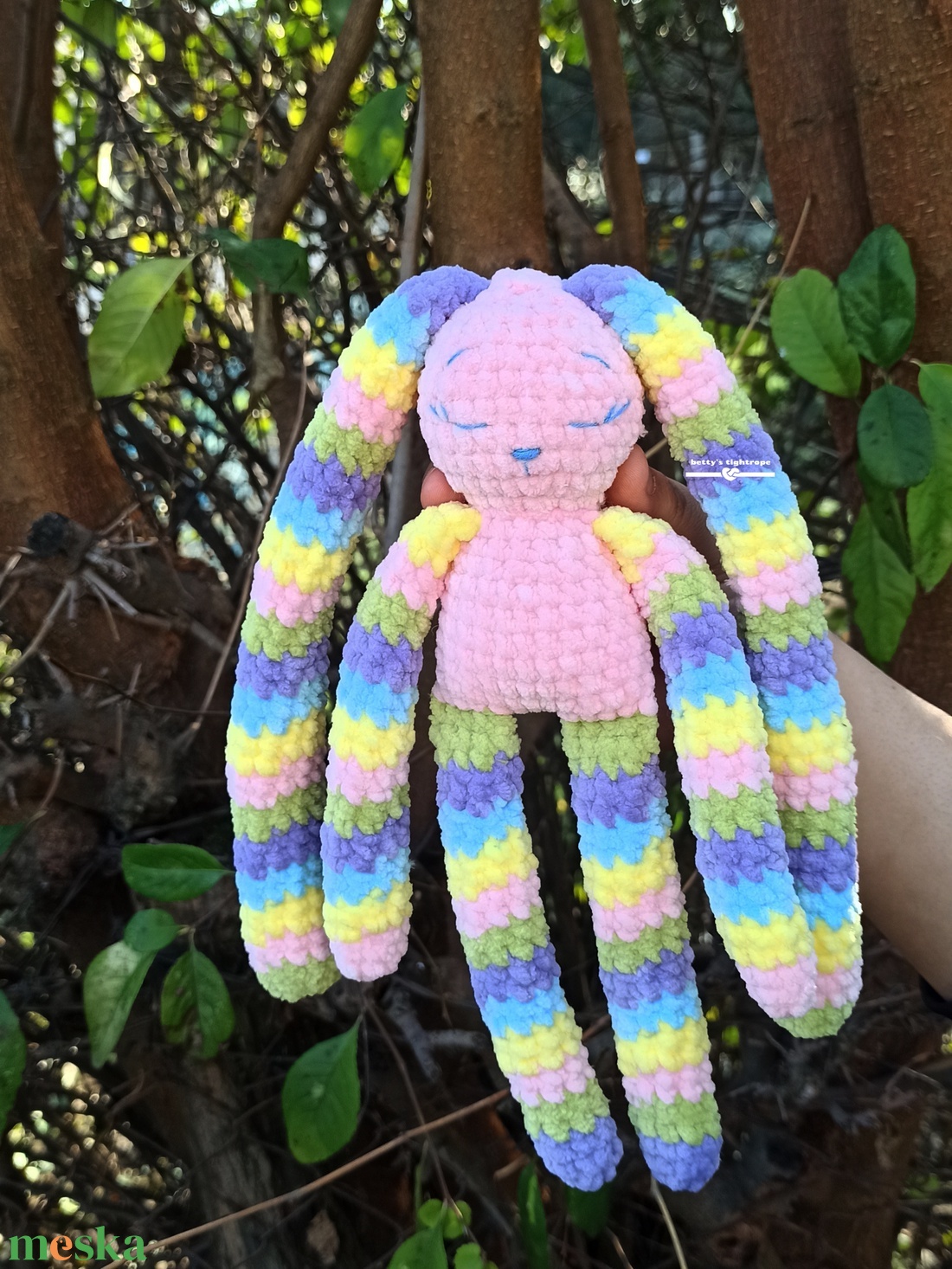 Horgolt nyuszi  - játék & sport - plüssállat & játékfigura - nyuszi - Meska.hu