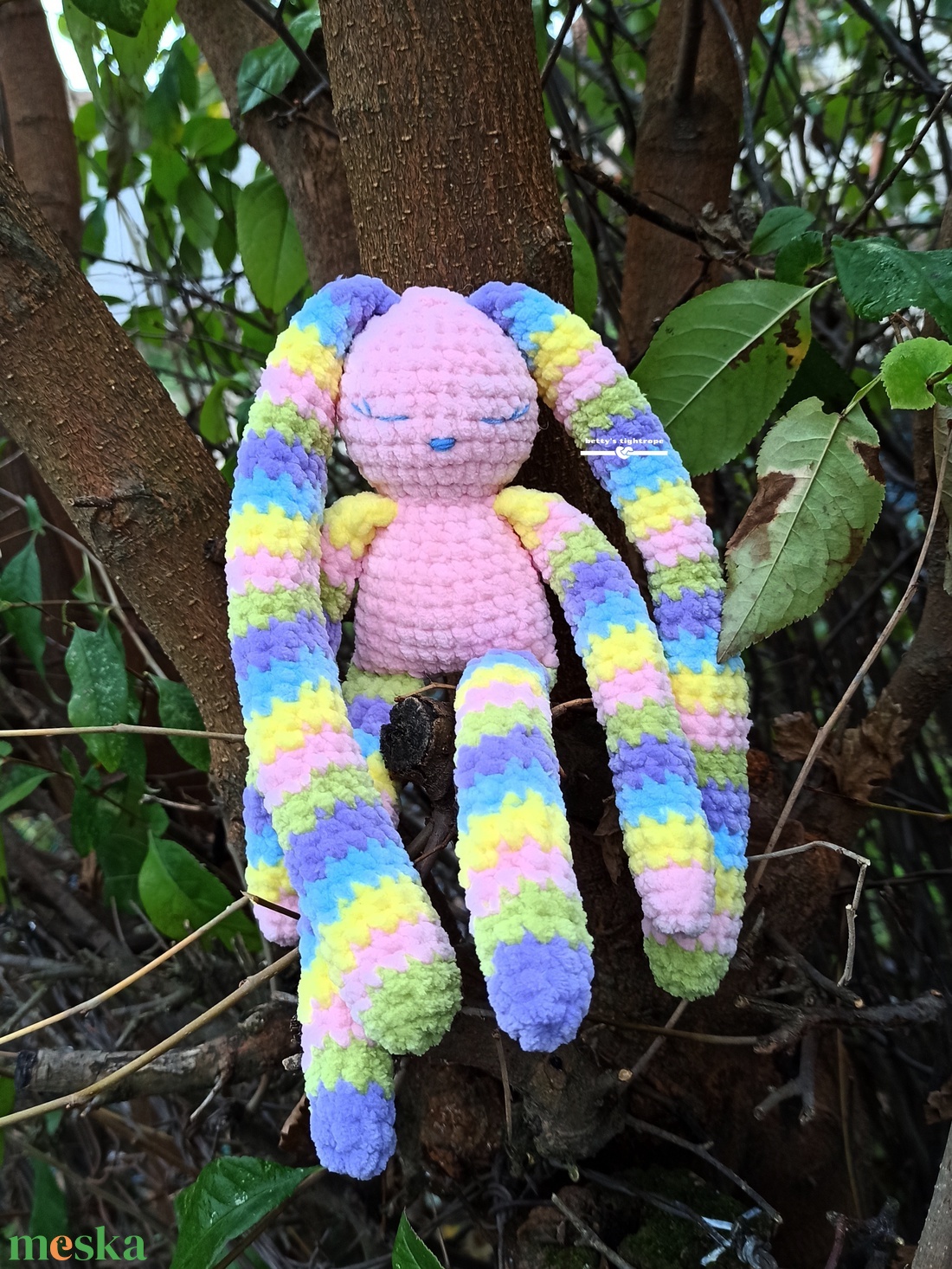 Horgolt nyuszi  - játék & sport - plüssállat & játékfigura - nyuszi - Meska.hu