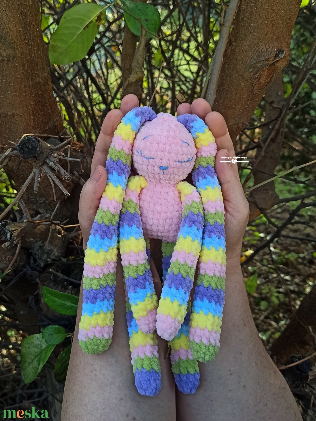 Horgolt nyuszi  - játék & sport - plüssállat & játékfigura - nyuszi - Meska.hu