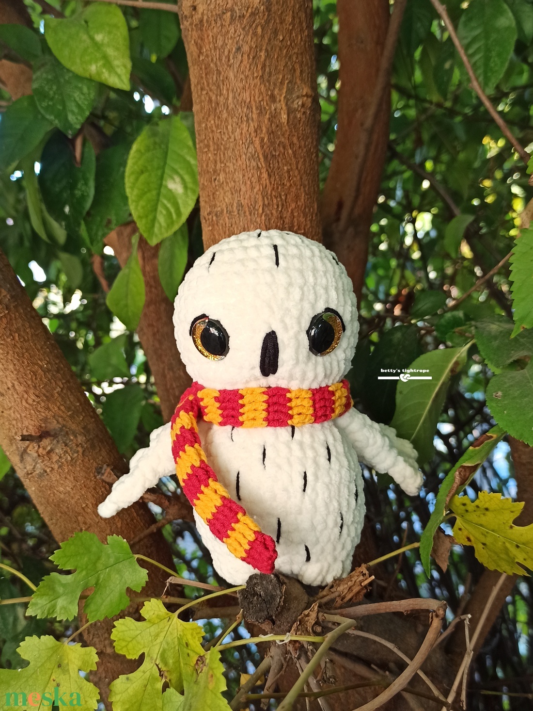 Horgolt bagoly  - játék & sport - plüssállat & játékfigura - bagoly - Meska.hu