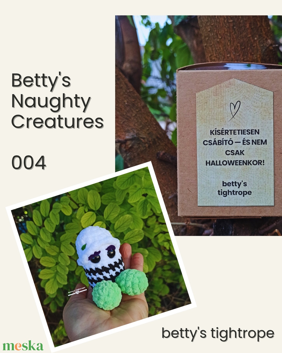 Horgolt kuki - játék & sport - plüssállat & játékfigura - más figura - Meska.hu