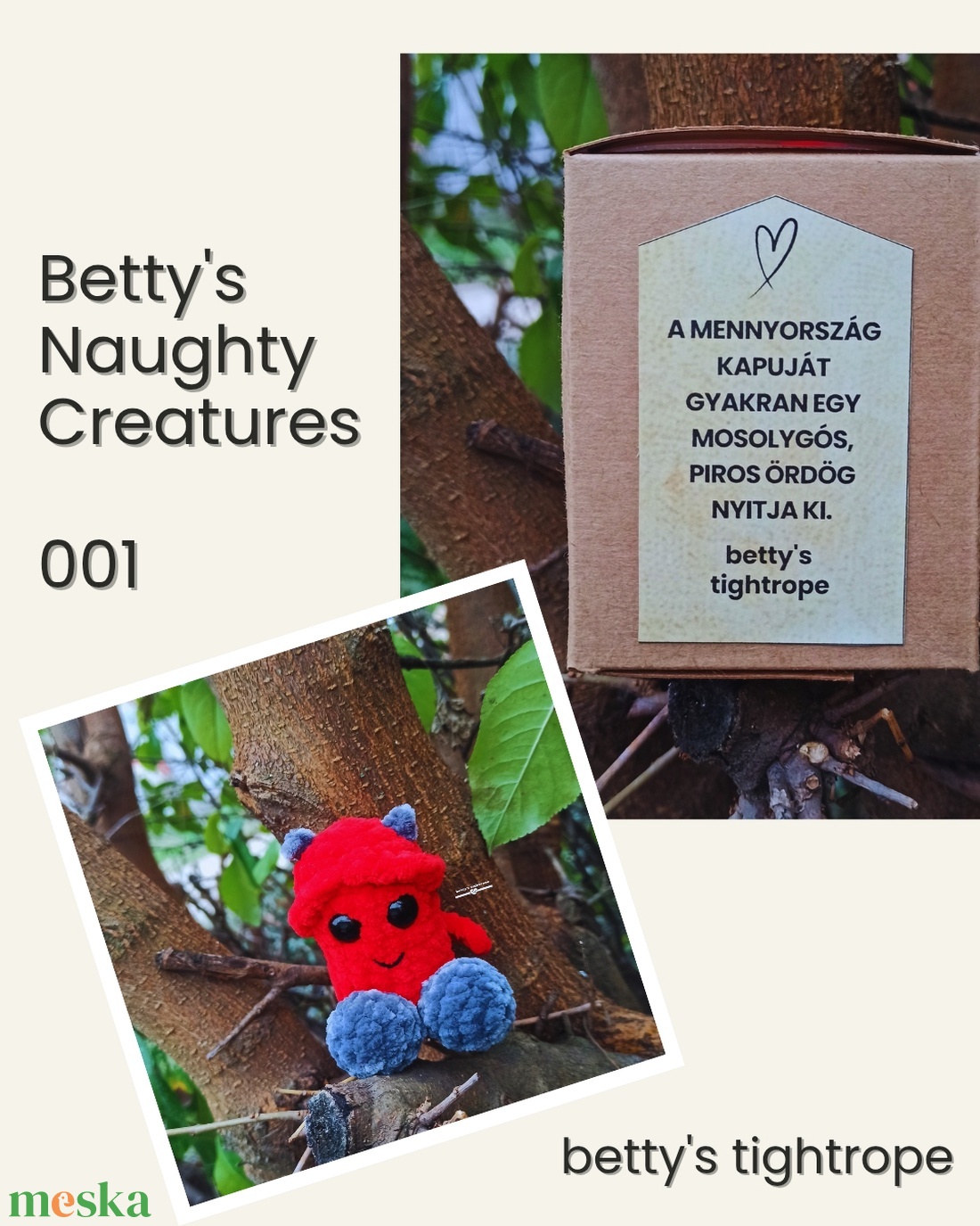 Horgolt kuki - játék & sport - plüssállat & játékfigura - más figura - Meska.hu